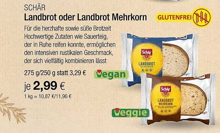 Schär Landbrot oder Landbrot Mehrkorn