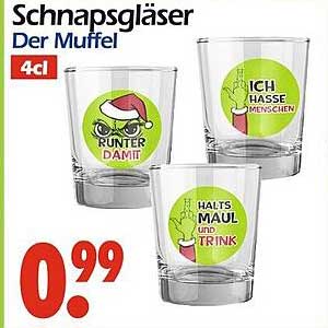 Schnapsgläser Der Muffel - 4cl