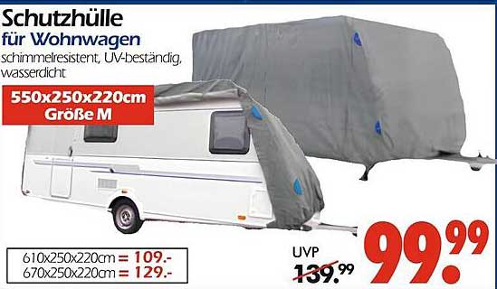 Schutzhülle für Wohnwagen - Größe M