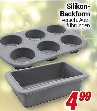 Silikon-Backform verschiedene Ausführungen