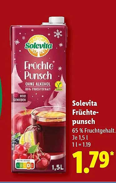 Solevita Früchtepunsch 1,5 l