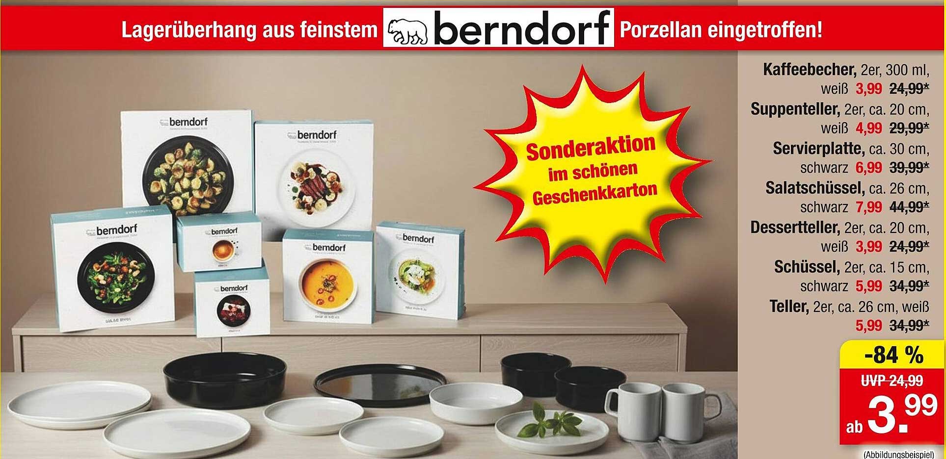 Sonderaktion: Feinstes Porzellan von Berndorf
