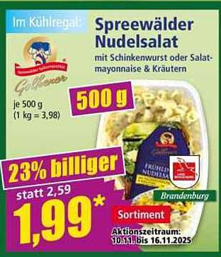 Spreewälder Nudelsalat mit Schinkenwurst oder Salatmayonnaise & Kräutern