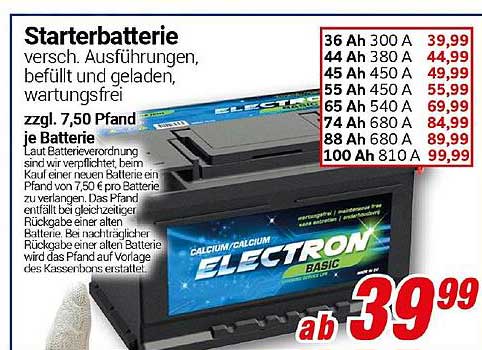 Starterbatterie – verschiedene Ausführungen für Ihr Fahrzeug