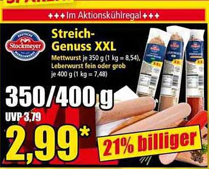 Streich-Genuss XXL von Stockmeyer - Mettwurst & Leberwurst