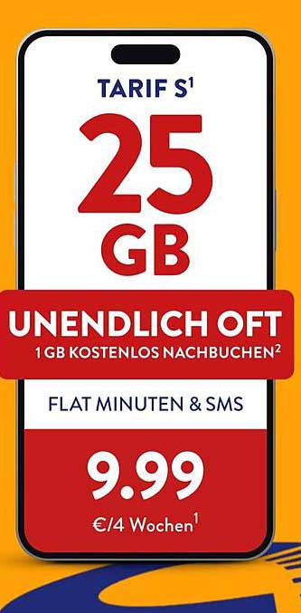 Tarif S mit 25 GB