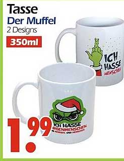Tasse Der Muffel - 2 Designs, 350ml