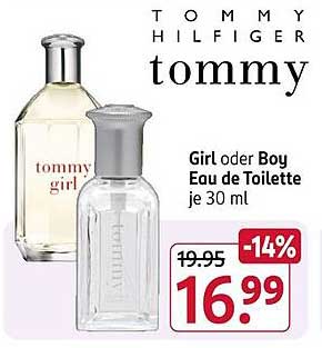 Tommy Hilfiger Girl oder Boy Eau de Toilette je 30 ml - 14% Preisnachlass