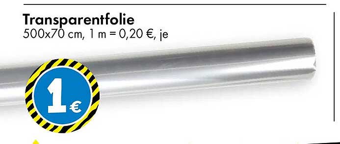 Transparentfolie 500x70 cm