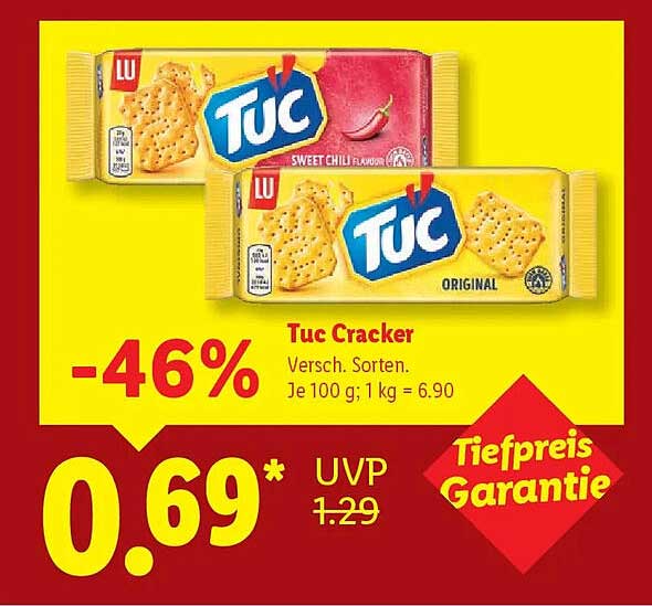 Tuc Cracker - Verschiedene Sorten