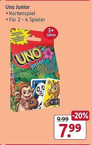 Uno Junior - Kartenspiel für 2-4 Spieler
