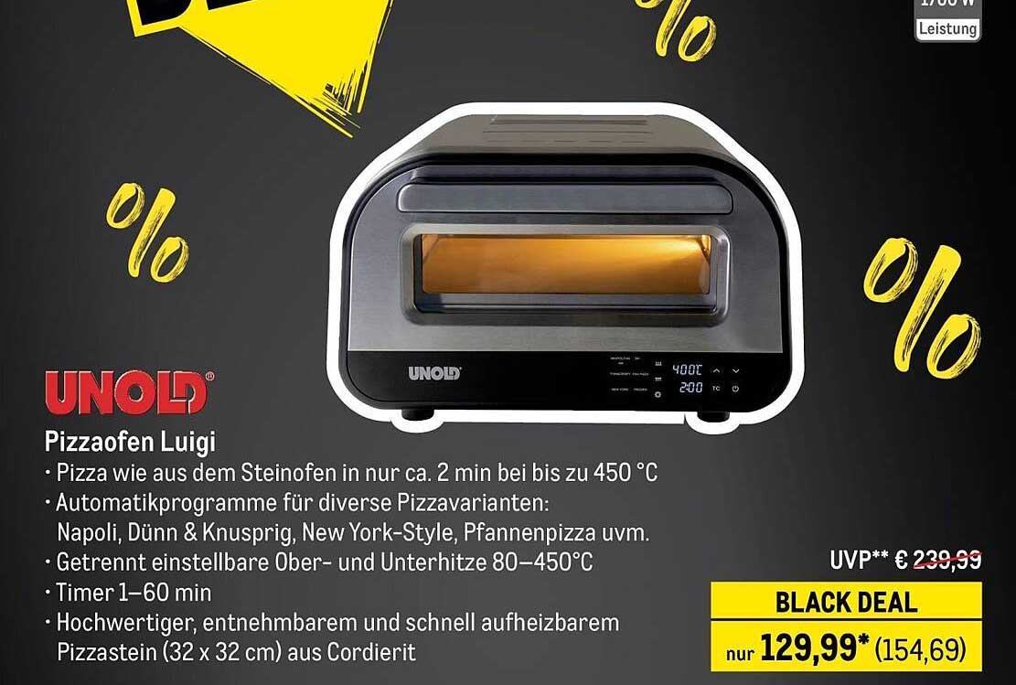 UNOLD Pizzaofen Luigi