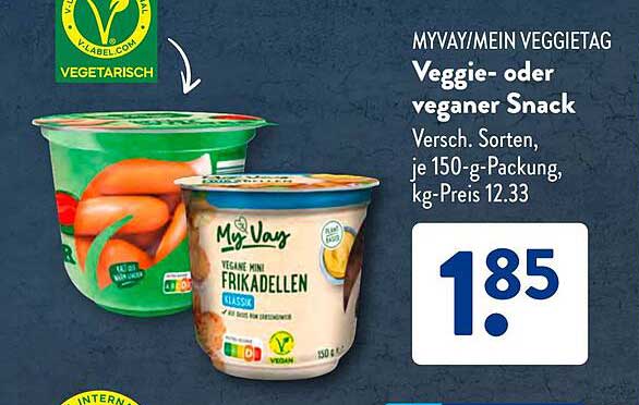 Veggie- oder veganer Snack - MyVAY Mini Frikadellen