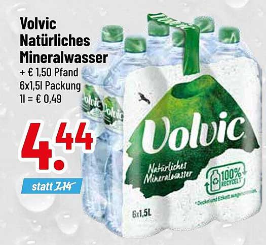 Volvic Natürliches Mineralwasser 6x1,5L