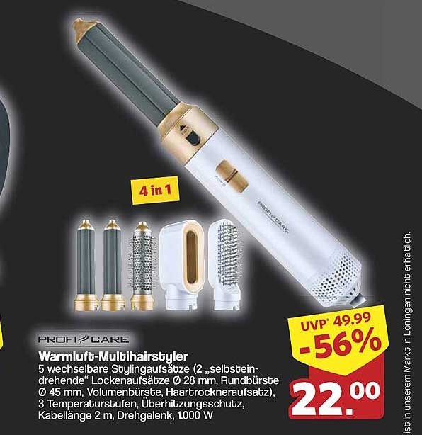 Warmluft-Multihairstyler von Profi Care