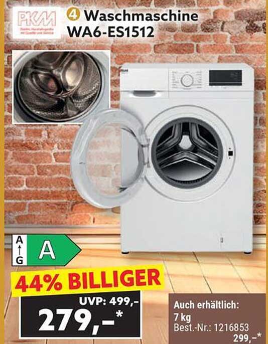 Waschmaschine WA6-ES1512 - 44% BILLIGER