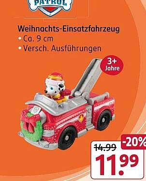 Weihnachts-Einsatzfahrzeug von Paw Patrol