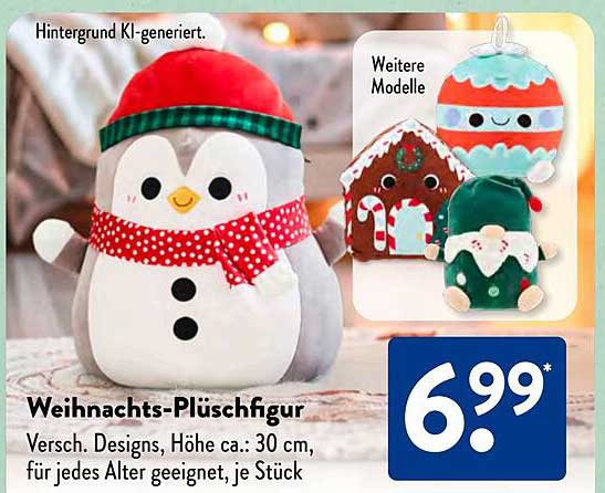 Weihnachts-Plüschfigur