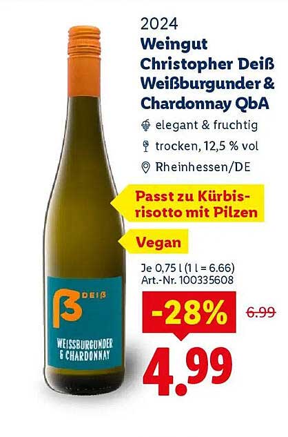 Weingut Christopher Deiß Weißburgunder & Chardonnay QbA