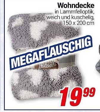 Wohndecke in Lammfelloptik, weich und kuschelig, 150 x 200 cm
