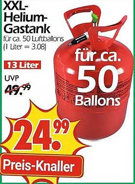 XXL-Helium-Gastank für ca. 50 Luftballons