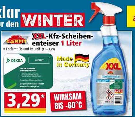 XXL-Kfz-Scheibenenteiser 1 Liter