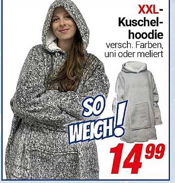 XXL-Kuschelhoodie in verschiedenen Farben und Designs