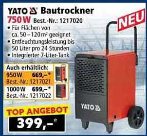 YATO Bautrockner 750 W