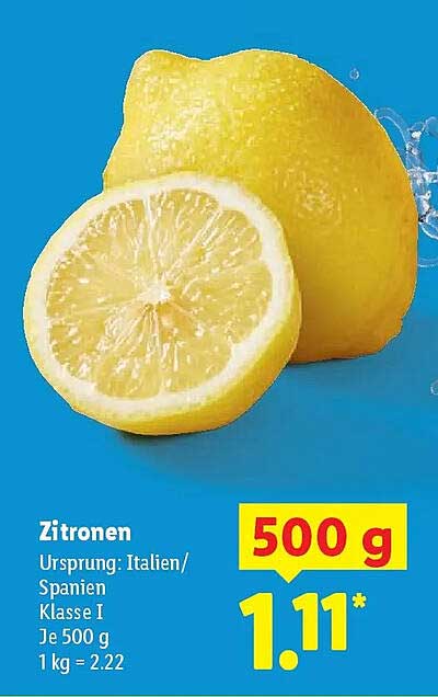 Zitronen 500 g