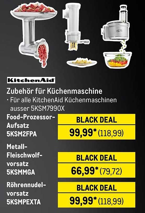 Zubehör für Küchenmaschine von KitchenAid - Black Deal