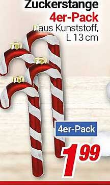 Zuckerstange 4er-Pack aus Kunststoff, L 13 cm