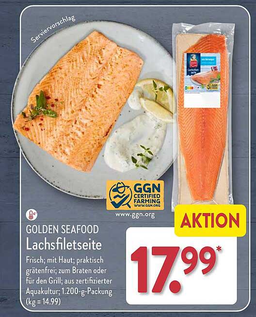 GOLDEN SEAFOOD Lachsfiletseite