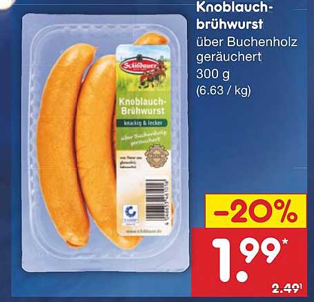 Knoblauch-Brühwurst