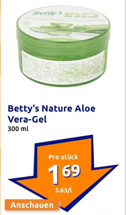 Betty's Nature Aloe Vera-Gel