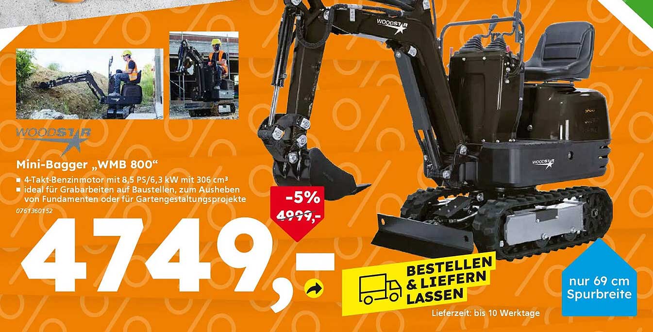 Mini-Bagger „WMB 800“
