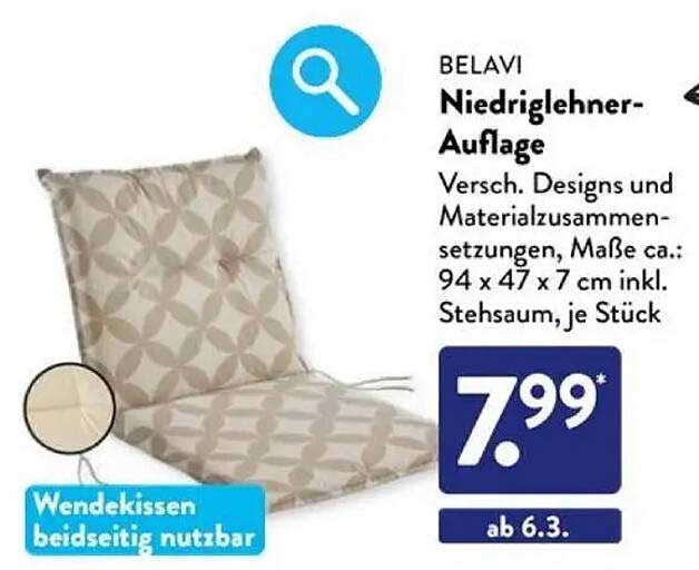 BELAVI Niedriglehner-Auflage
