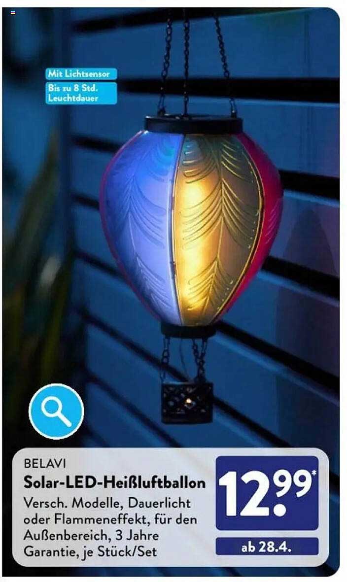 BELAVI Solar-LED-Heißluftballon
