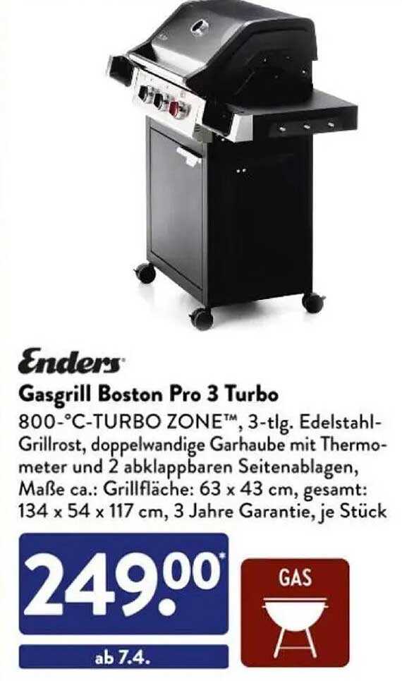 Enders Gasgrill Boston Pro 3 Turbo