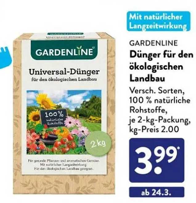 GARDENLINE Dünger für den ökologischen Landbau