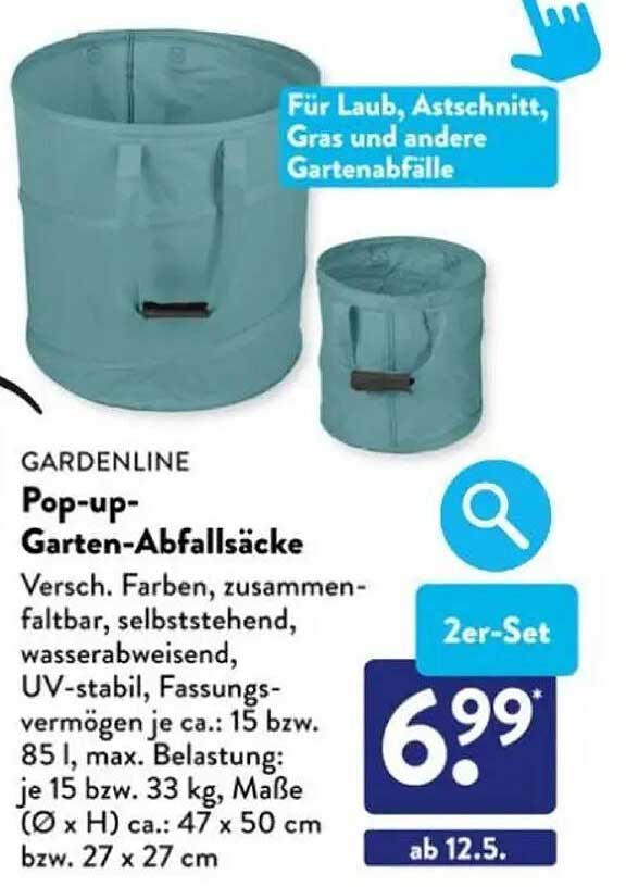 Pop-up-Garten-Abfallsäcke