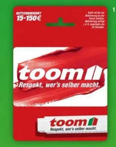 toom Gutscheinwert
