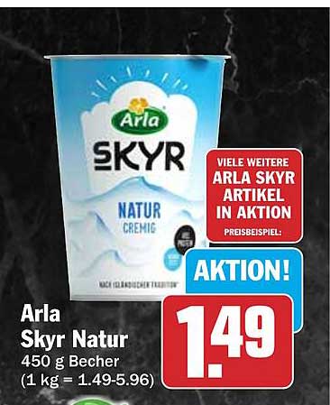 Arla Skyr Natur 450 g Becher