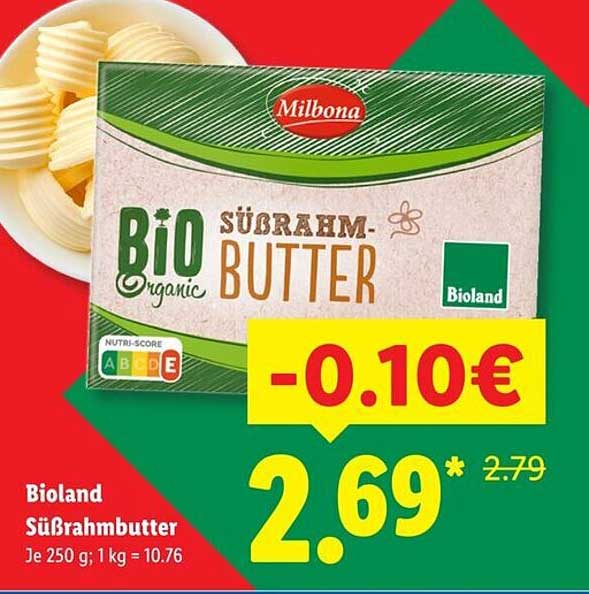 Bioland Süßrahmbutter