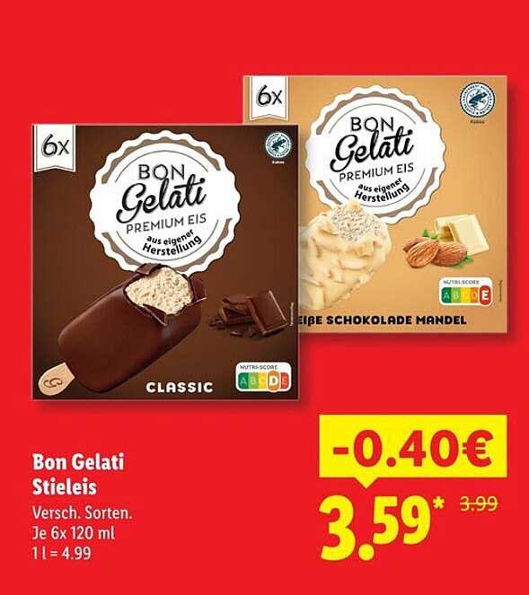 Bon Gelati Stieleis