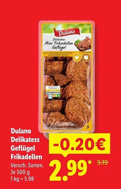 Dulano Delikatess Geflügel Frikadellen