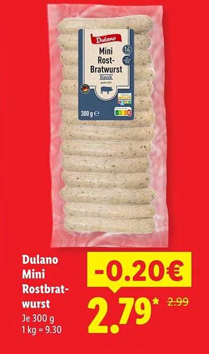 Dulano Mini Rostbratwurst