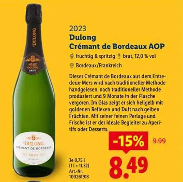 Dulong Crémant de Bordeaux AOP