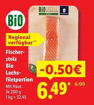 Fischerstolz Bio Lachsfiletportion