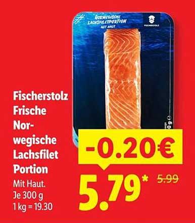 Fischerstolz Frische Norwegische Lachsfilet Portion