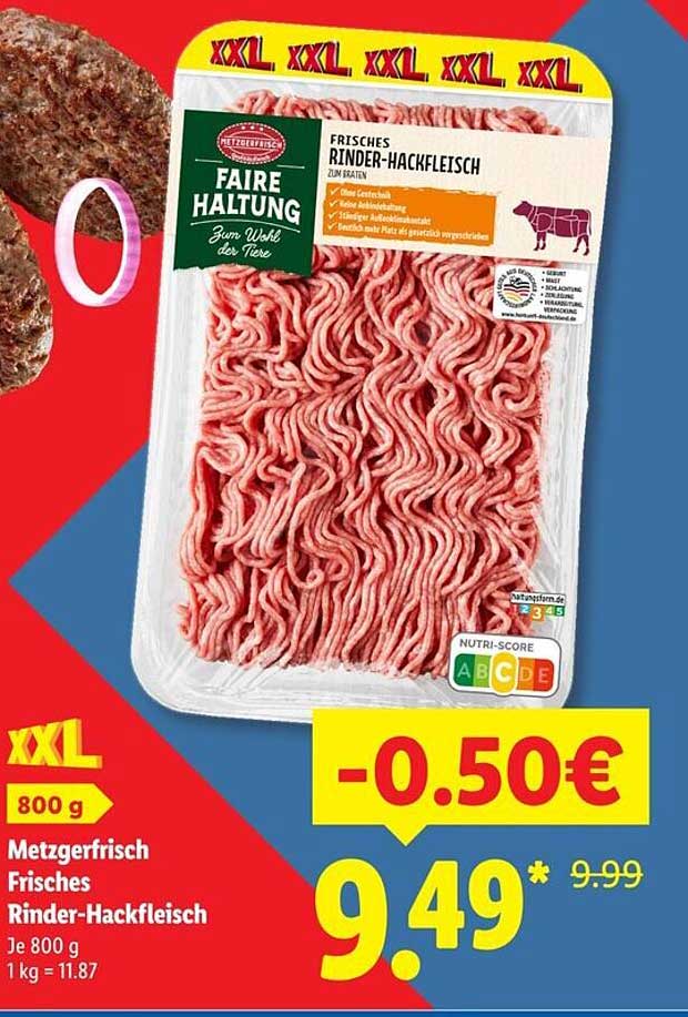 Frisches Rinder-Hackfleisch